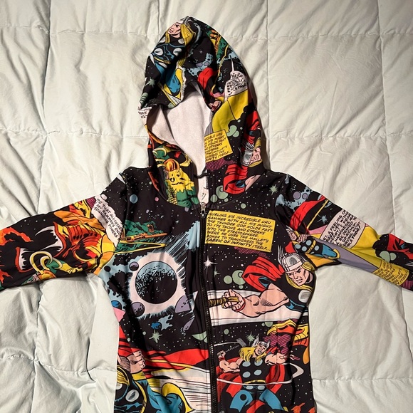 ULTRA RARE Black Milk Rainbow Bridge Thor Snuggle Suit Size Large Marvel - Picture 7 of 14